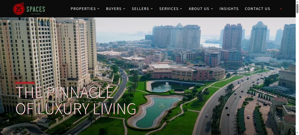 25Spaces website